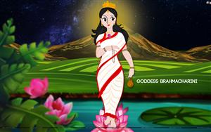 Goddess Brahmacharini - worshipped on the second day of Navratri